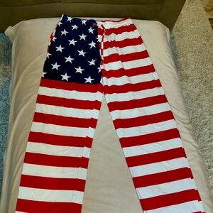 Mad Engine Red White Blue SM Bottoms Sleep American Holiday 4th of July